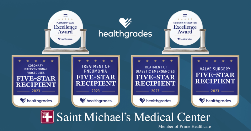 Healthgrades Recognizes Saint Michael’s Medical Center for Clinical Outcomes