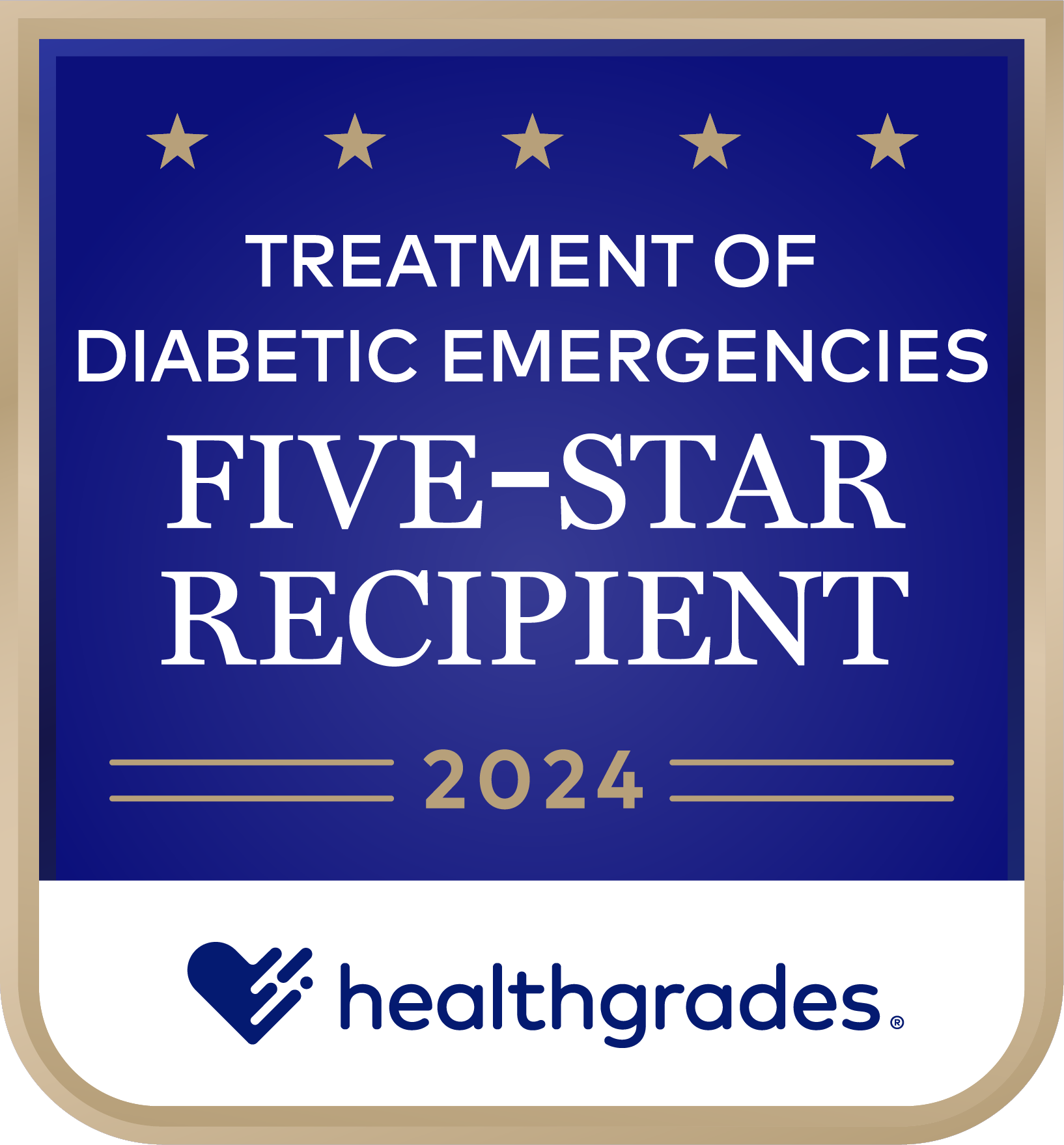 FiveStar Recipient for Treatment of Diabetic Hospitalizations